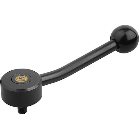 Kipp Adjustable Tension Levers low profile, external thread, 15 Degree, inch K0114.3A62X50
